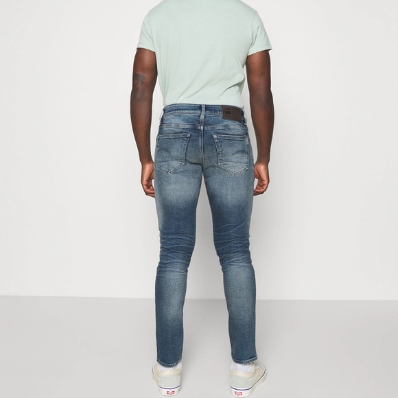 NWT G Star 3301 Slim faded clear sky size 31x32 original price marked $ 150 - Picture 3 of 15